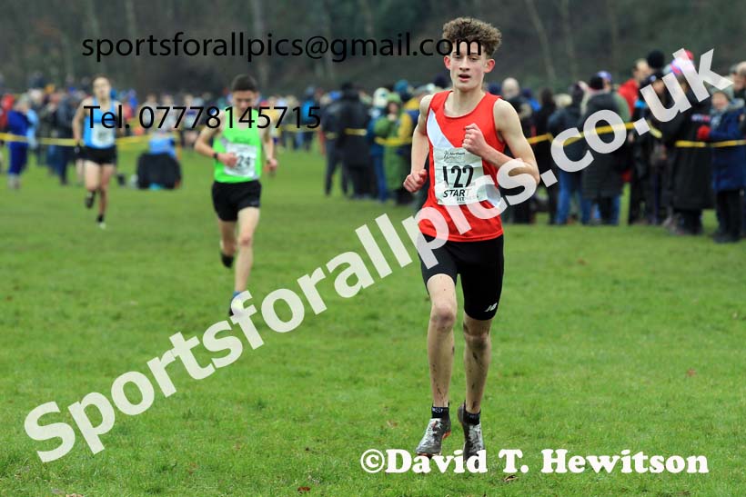 Boys Under-15s 2023 Northern Cross Country Champs., Witton Park, Blackburn. Photo: David T. Hewitson/Sports for All Pics